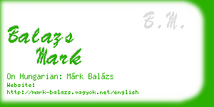 balazs mark business card